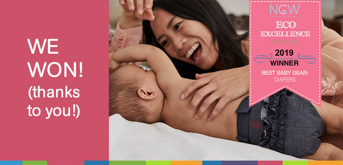 gDiapers Voted BEST DIAPER in Eco Excellence Awards!